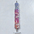 Handgefertigter lila Diamond-Painting-Stift im Galaxy-Stil mit zwei Aufsätzen